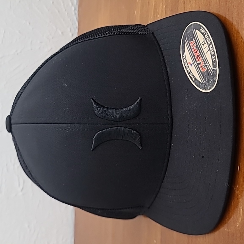 Hurley Flex Fit Black Snapback Trucker Style Ball Cap Hat Size L-XL Adult